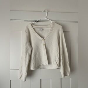 Madewell Texture & Thread Cream Knit Top